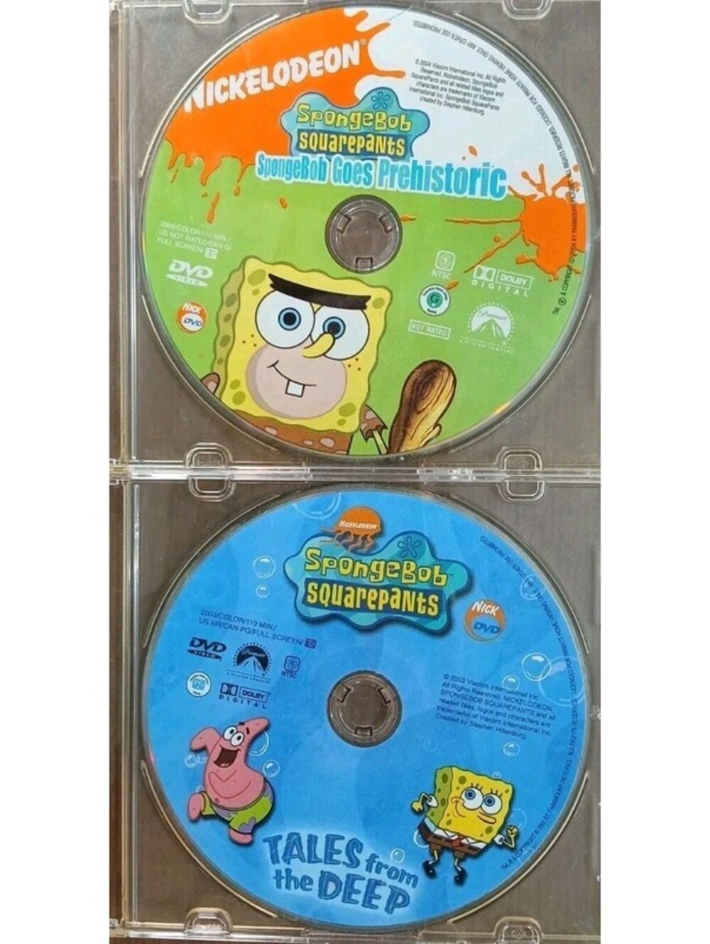 VTG SpongeBob SquarePants DVD- Tales From the Deep - SpongeBob Goes Prehistoric